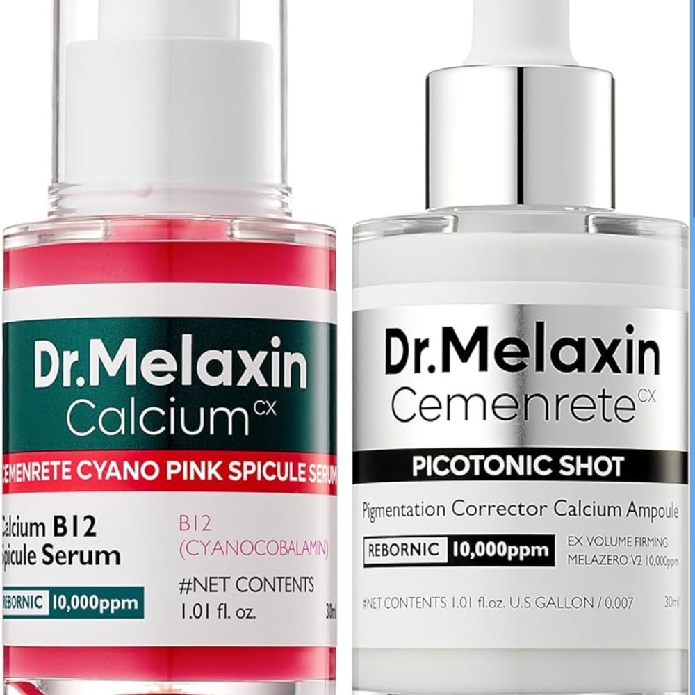 Dr melaxin Calcium B12 Serum and Cemenrete Picotonic Shot Set